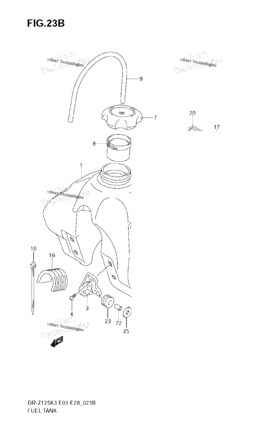 Fuel Tank (Model K5)