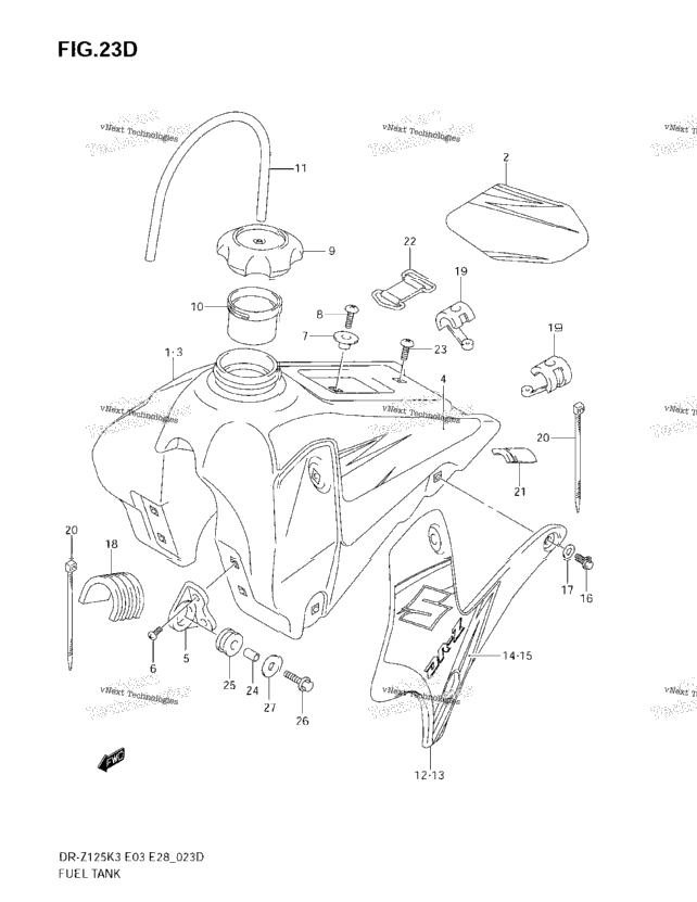 Fuel Tank (Model K7)