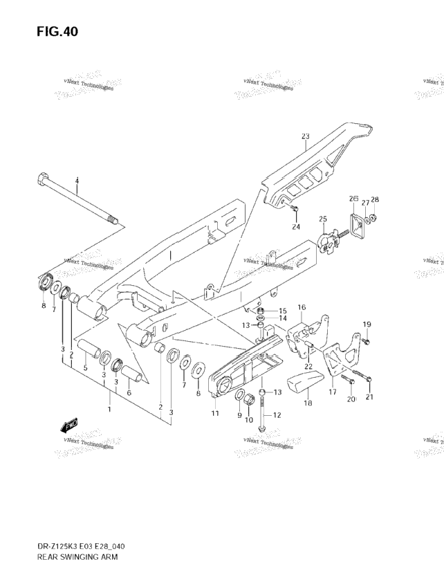 Rear Swinging Arm