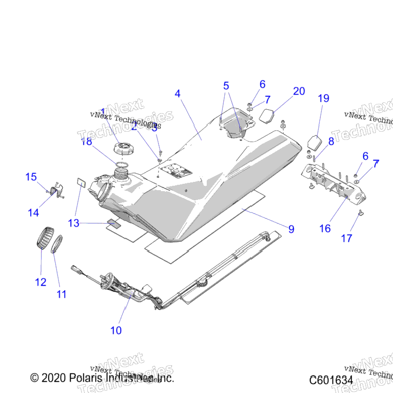 Fuel System, Fuel Tank Asm. All Options