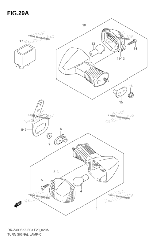 Turn Signal Lamp (Model K6/K7/K8)