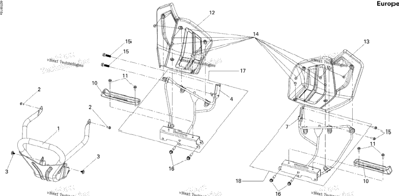 Front Bumper And Footrests Europe