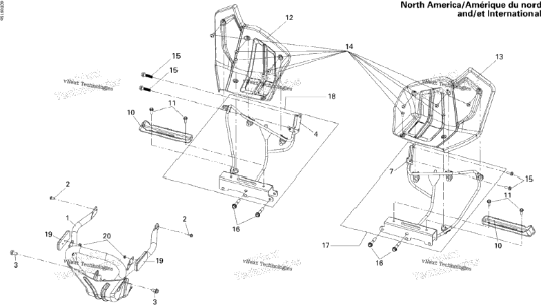 Front Bumper And Footrests North America, International