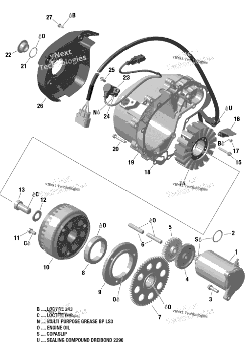 Magneto And Electric Starter
