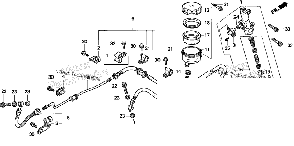 Rr. Brake Master Cyl