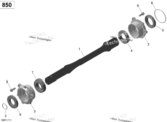 Drive Shaft - 850 Efi