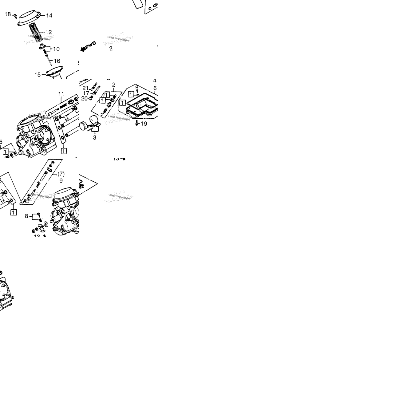 1200/I/Acarburetor Comp. Parts