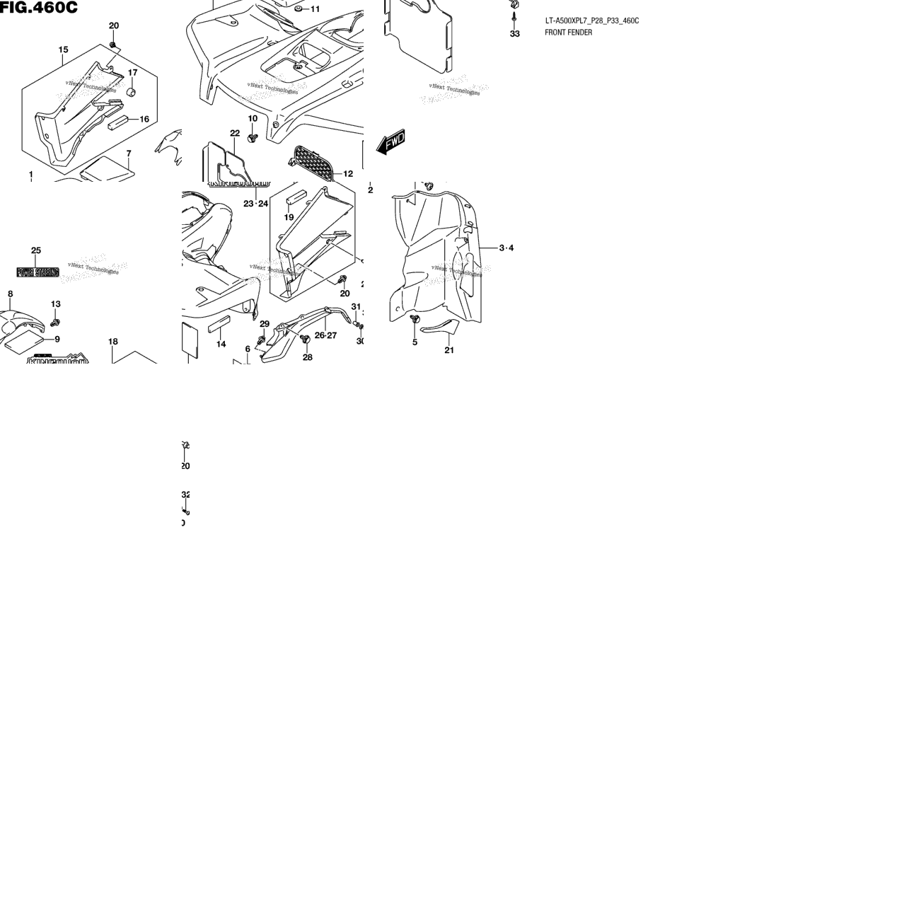 Front Fender (Lt-A500xpbl7 P28)