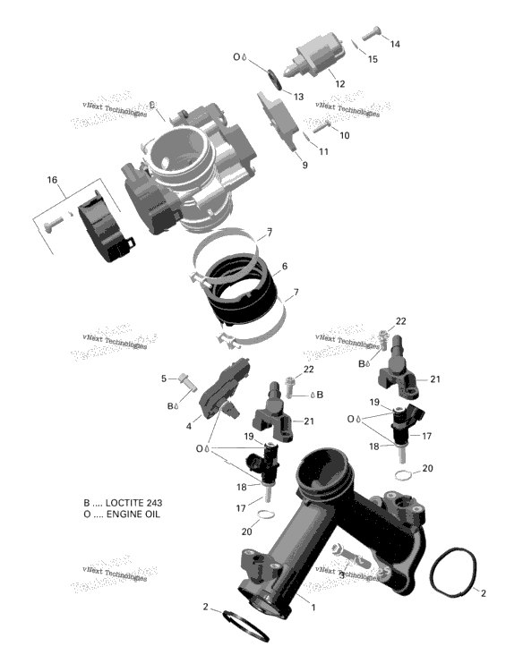 Air Intake Manifold And Throttle Body Version 1
