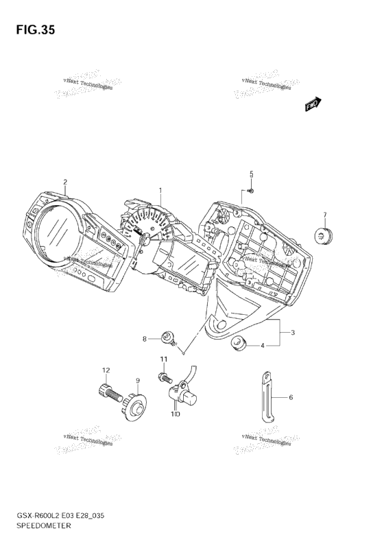 Speedometer (Gsx-R600l2 E03)