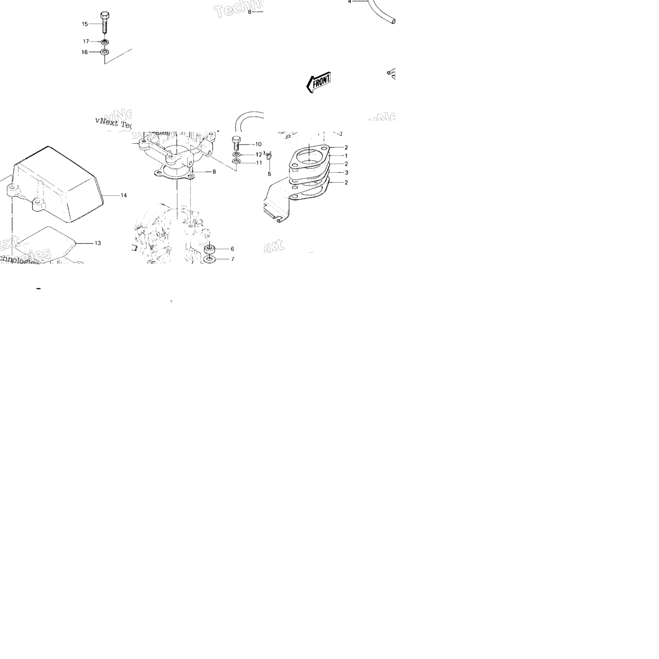 Carburetor Brackets/Flame Arrester ('82-