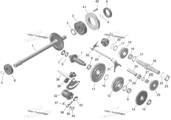 Engine - Gear Box And Components - 450
