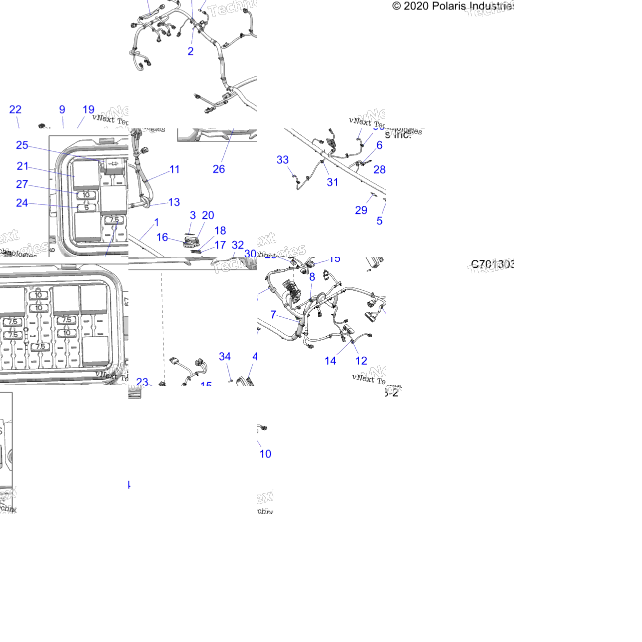 Electrical, Wire Harness, Chassis