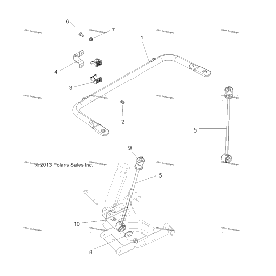 Suspension, Stabilizer Bar, Rear