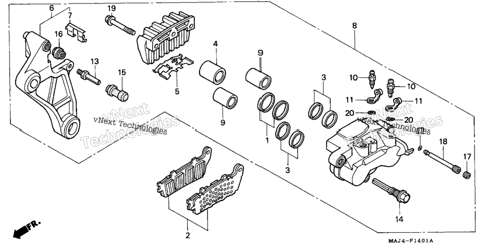 Rear Brake Caliper