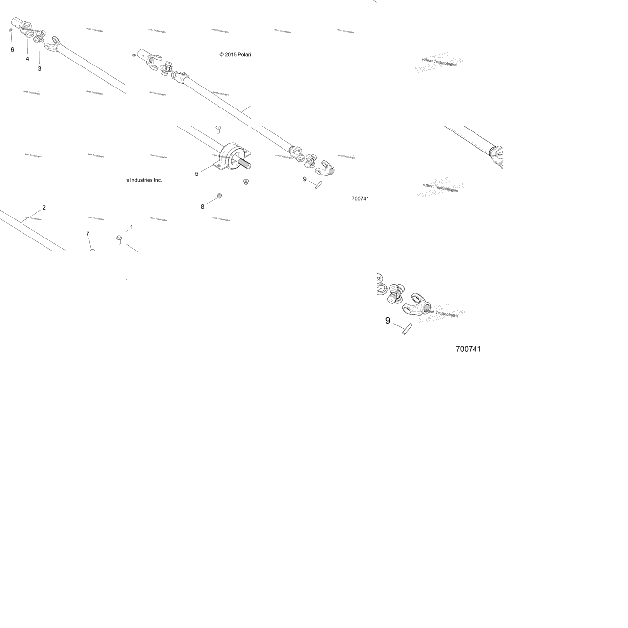 Drive Train, Front And Rear Prop Shaft