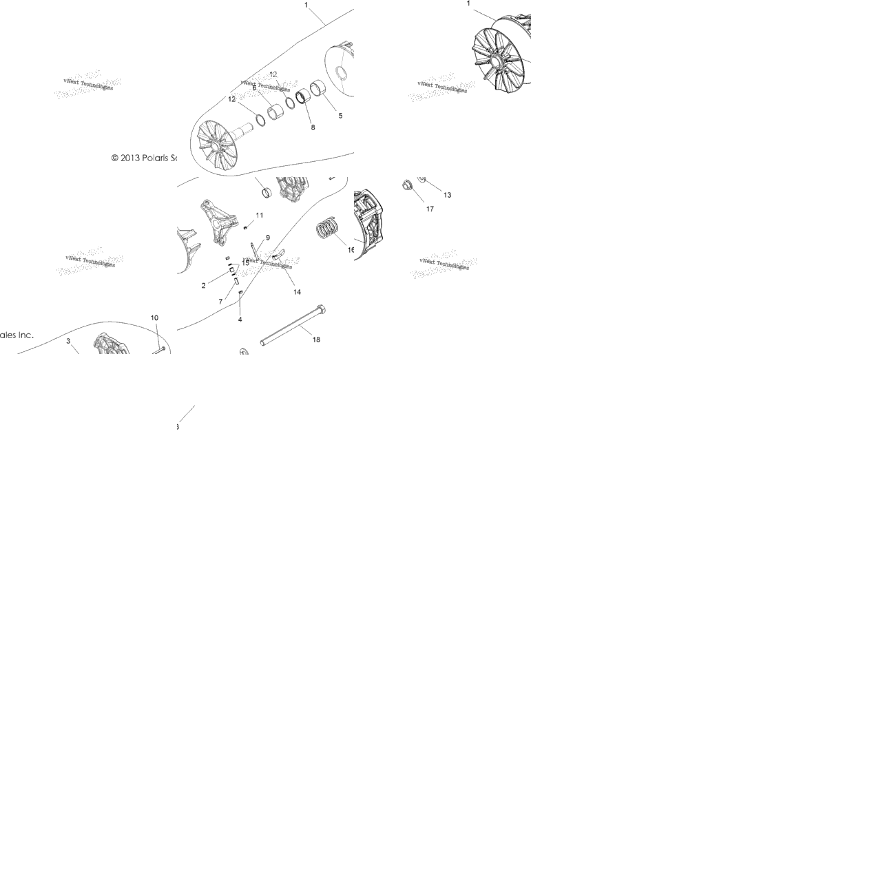 Drive Train, Secondary Clutch