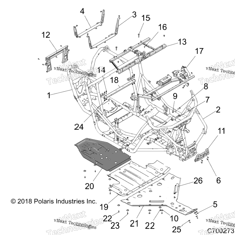 Chassis, Main Frame And Skid Plates