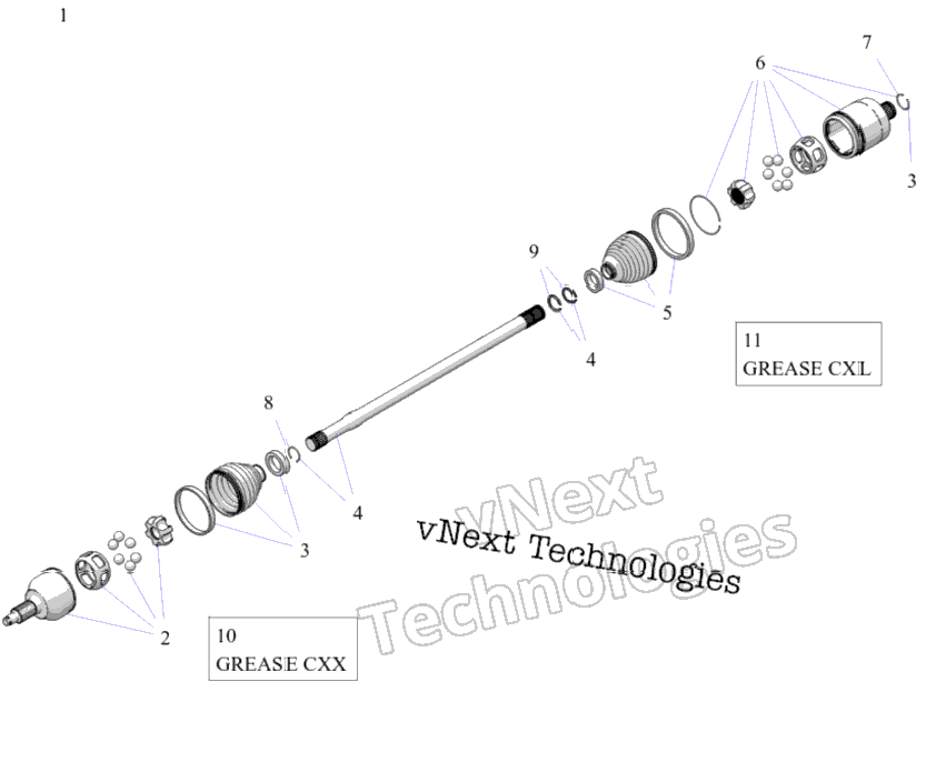 Drive Train, Half Shaft, Rear (700288)