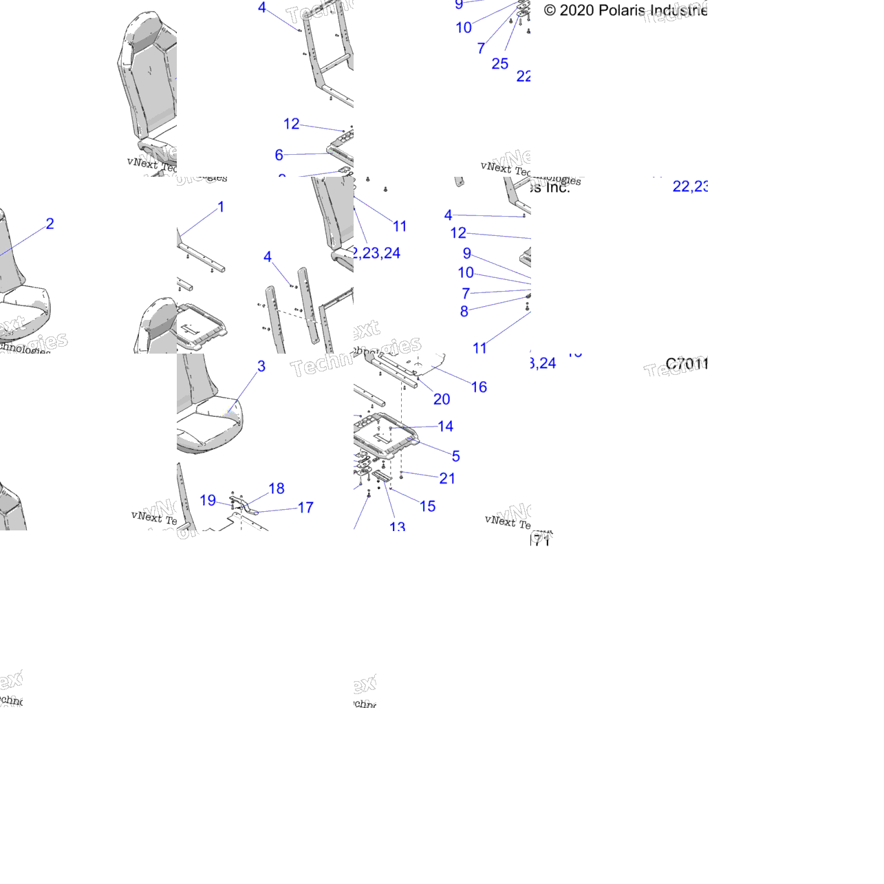 Body, Seat Asm. And Slider