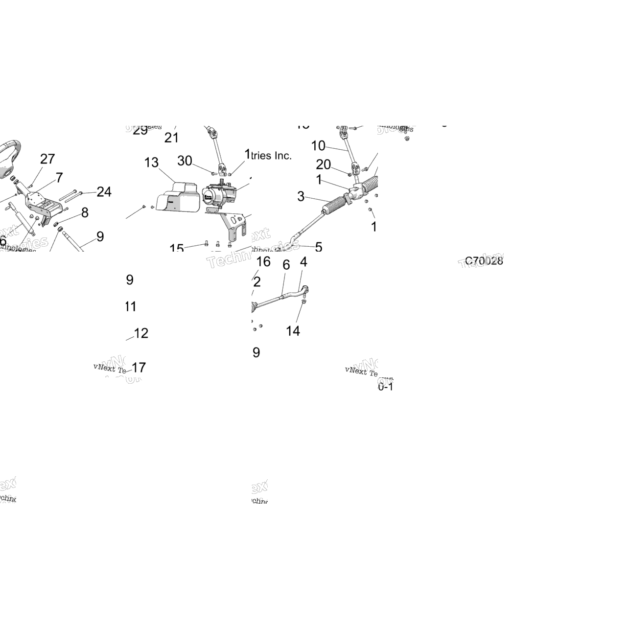 Steering, Power Steering Asm