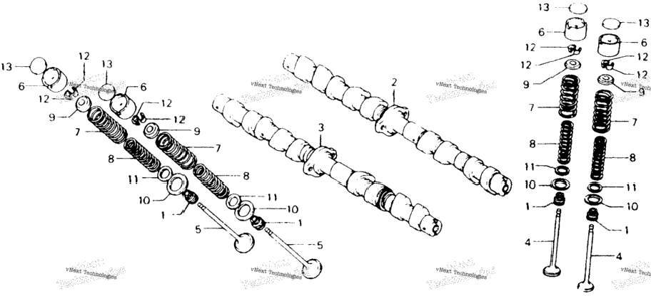 Camshaft + Valve
