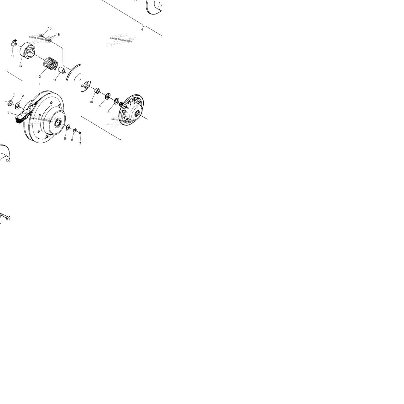 Driven Clutch Assembly 6X6 300