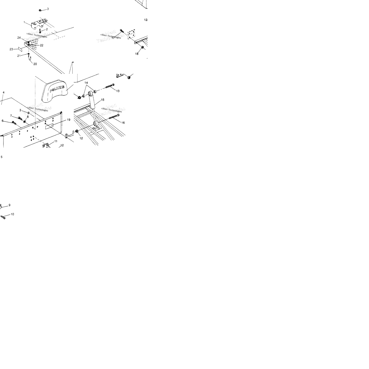 Rear Bed Mounting 6X6 300