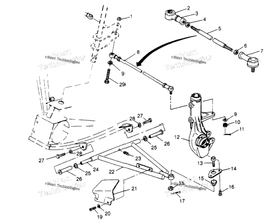 Aarm/Strut Mounting 6X6 400L
