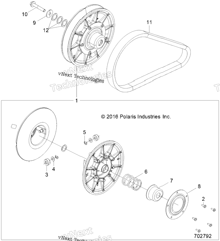 Drive Train, Secondary Clutch Z21cha57a2