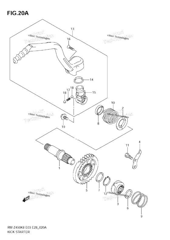 Kick Starter (Rm-Z450 L0/L1)