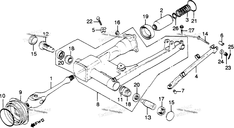 Swingarm + Drive Shaft