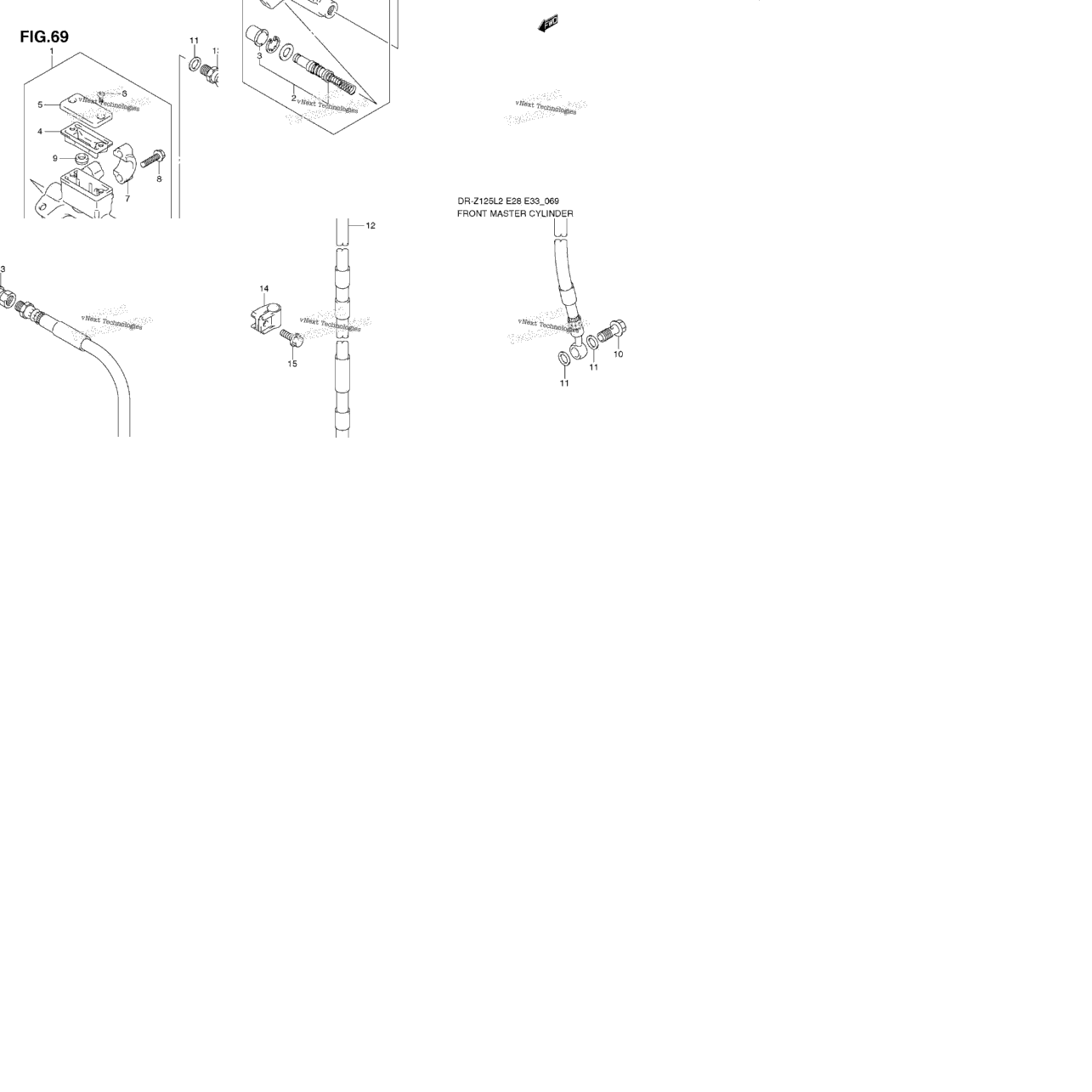 Front Master Cylinder (Dr-Z125l E33)