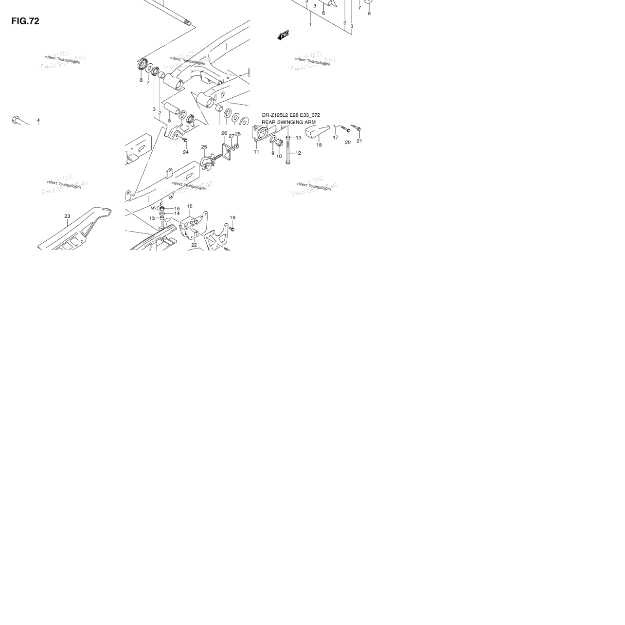 Rear Swinging Arm (Dr-Z125l E28)