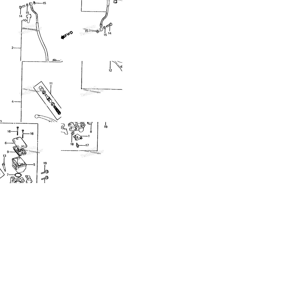 Fr. Brake Master Cyl. 81-82