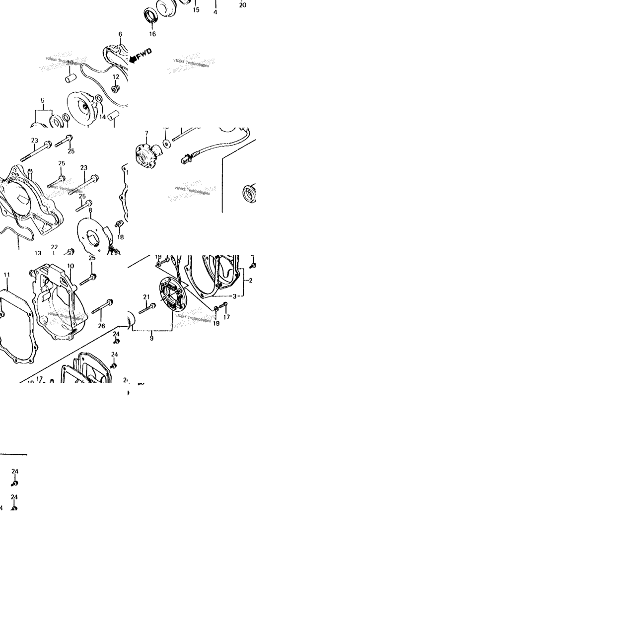 Water Pump + C.D.I. Pulser