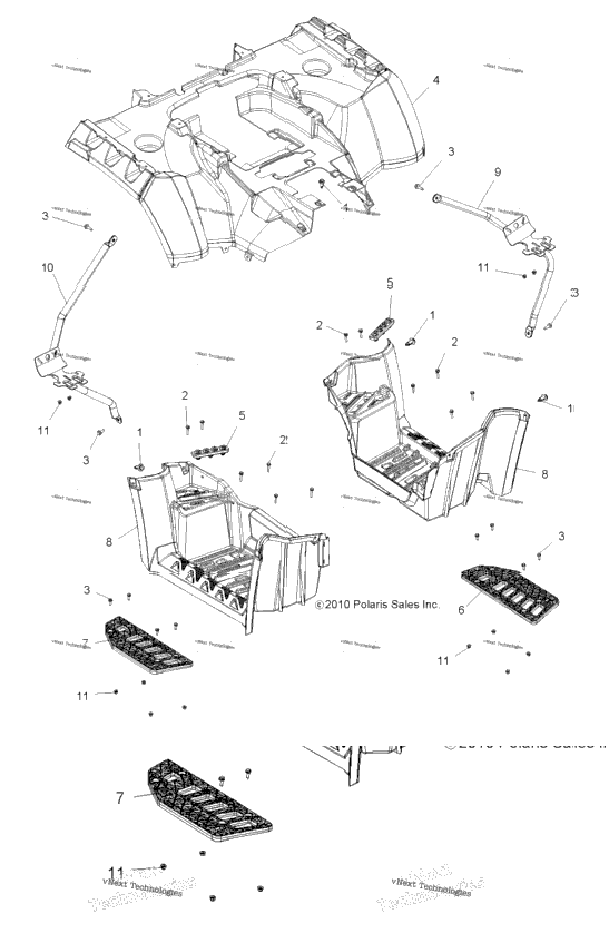 Body, Rear Cab & Footwell