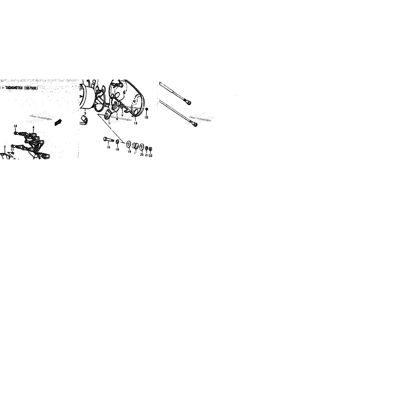 Speedometer - Tachometer (Gs750b)