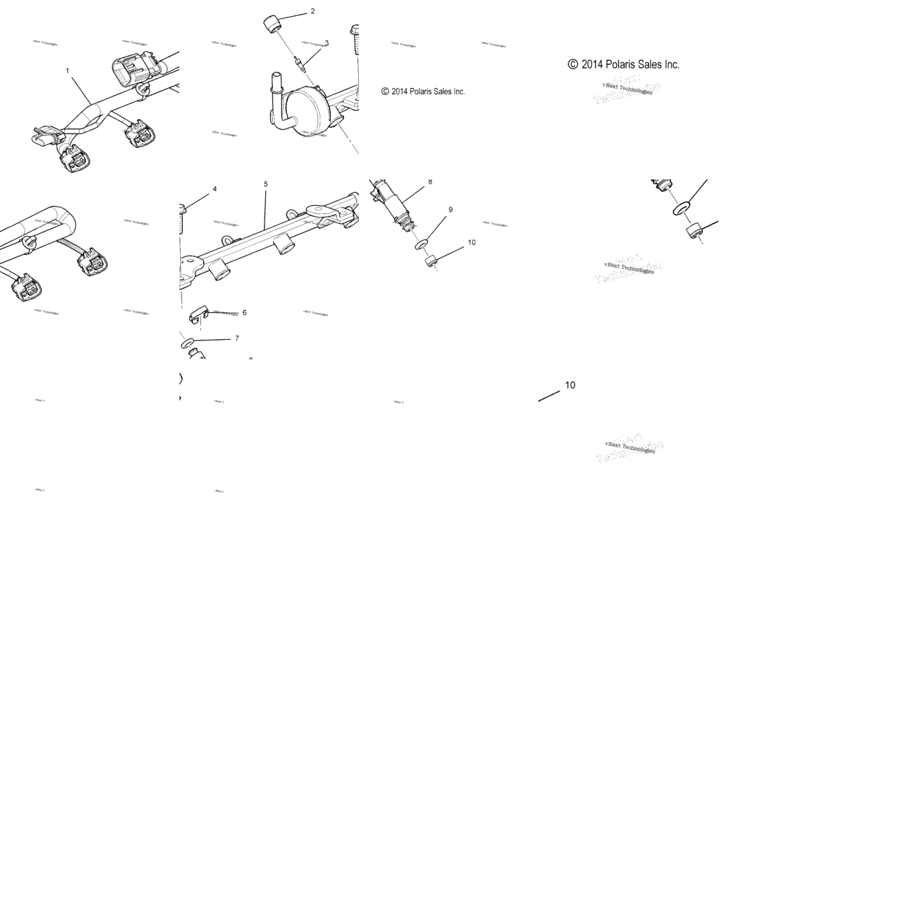 Engine, Fuel Injector Rail All Options