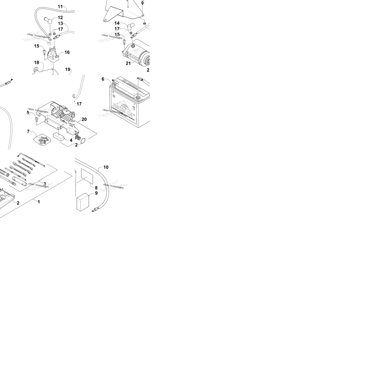 Battery And Starter Assembly