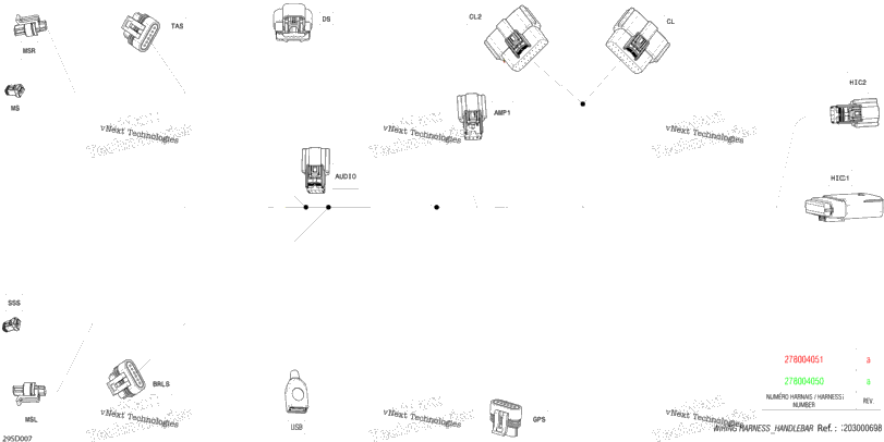 Electric - Steering Wiring Harness - 278004050