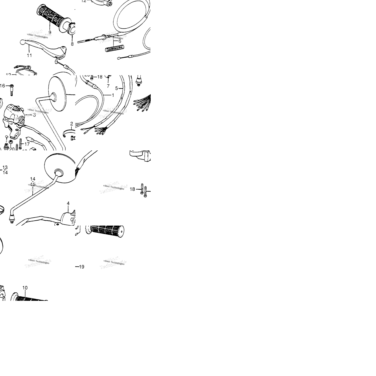 Control Levers + Switches + Cables