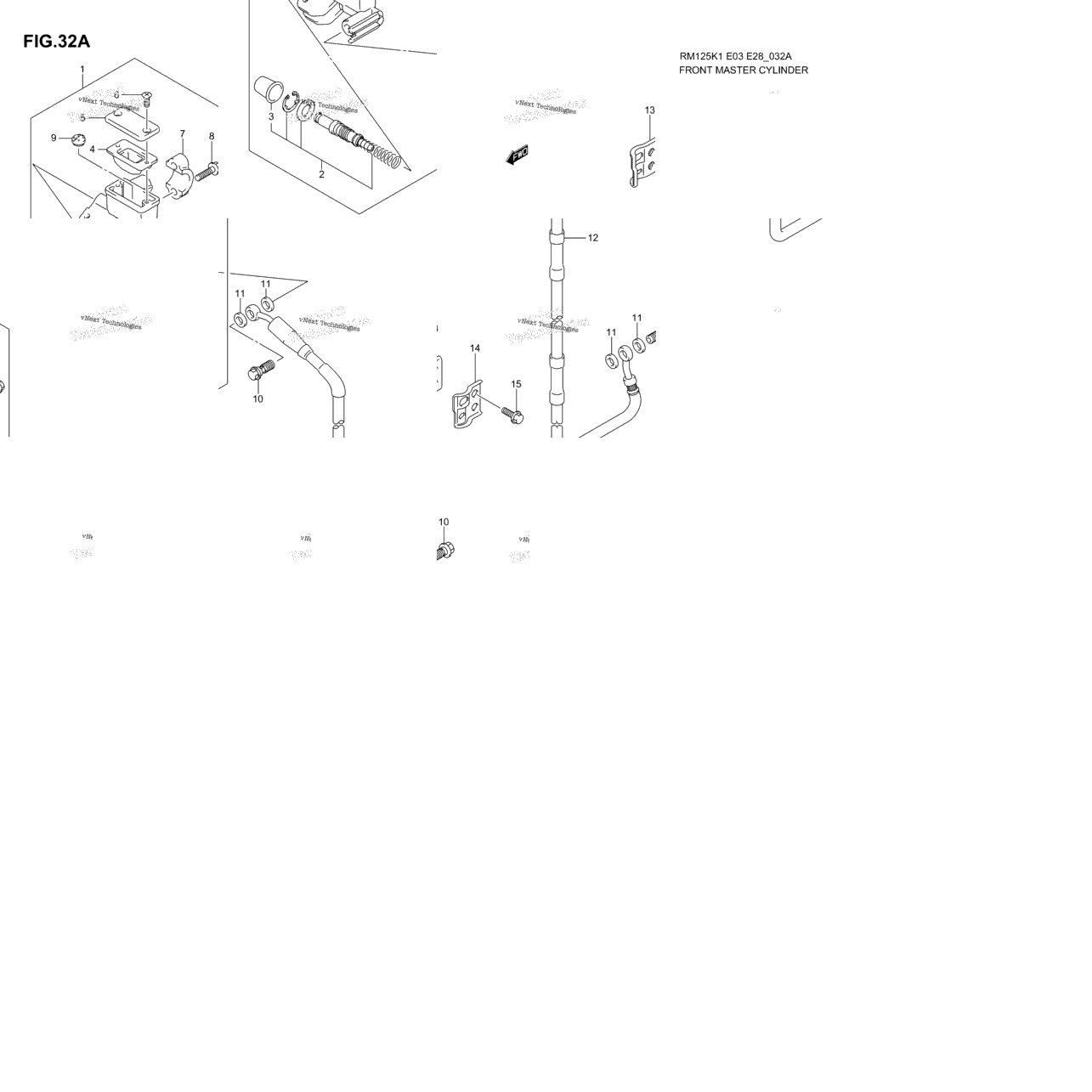 Front Master Cylinder (Model K4)