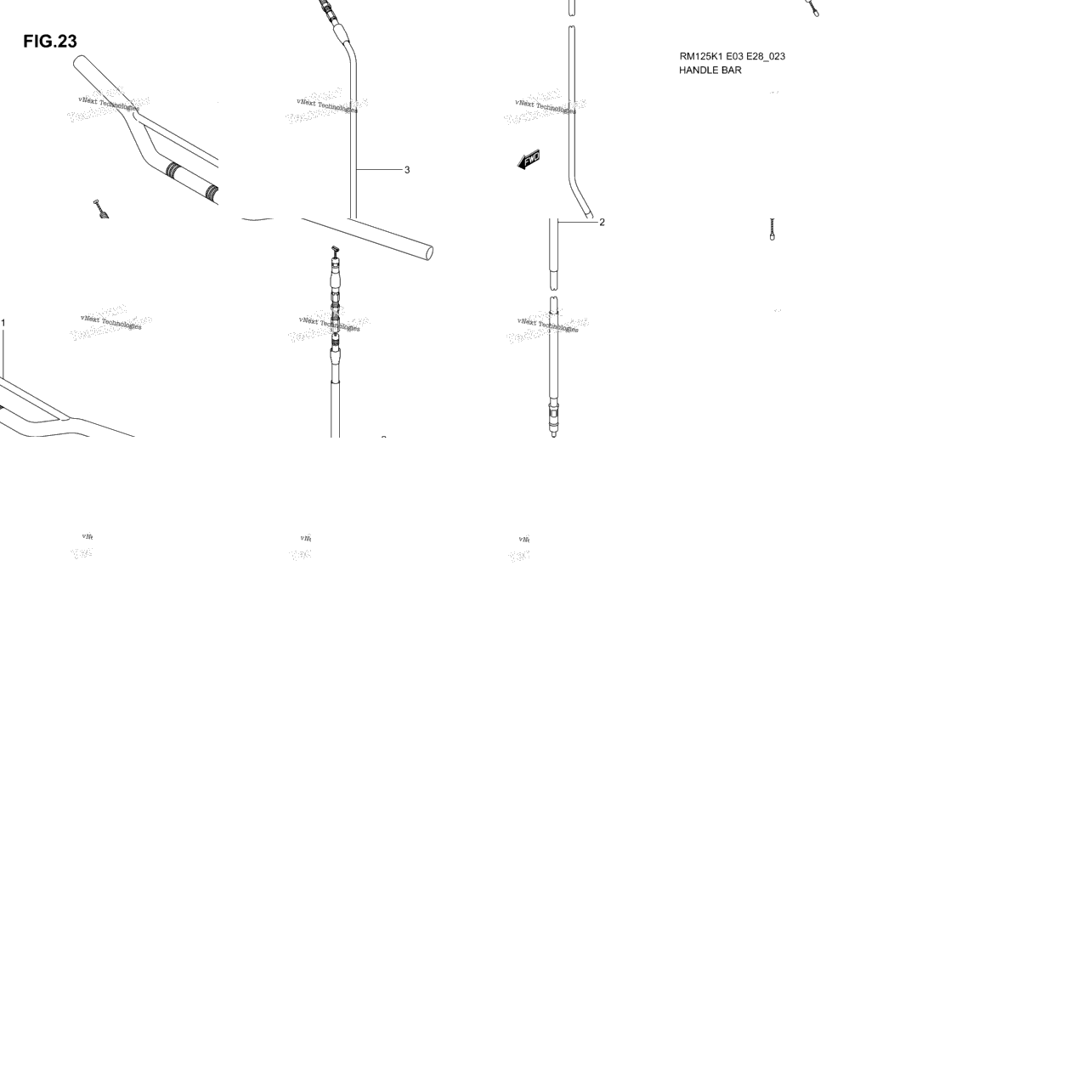 Handlebar (Model K1/K2/K3/K4)