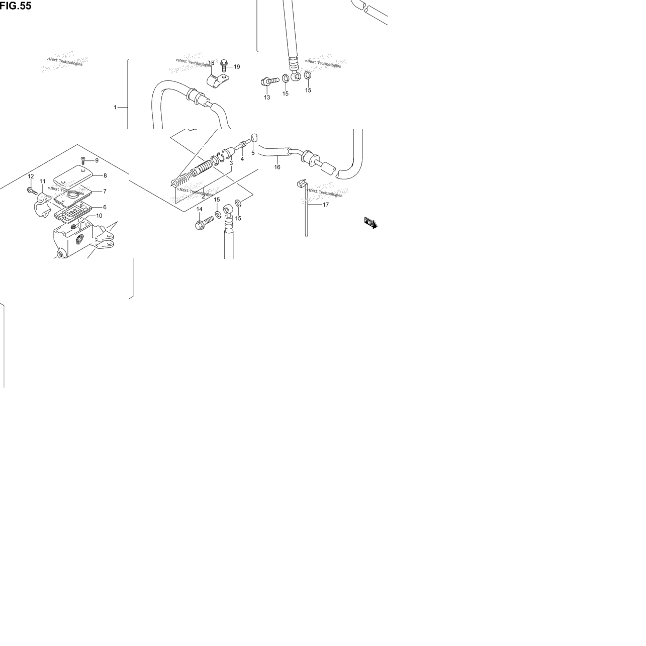 Clutch Master Cylinder (Gsf1200sk1/Sk2/Sk3/Sk4/Sk5/Szk5)