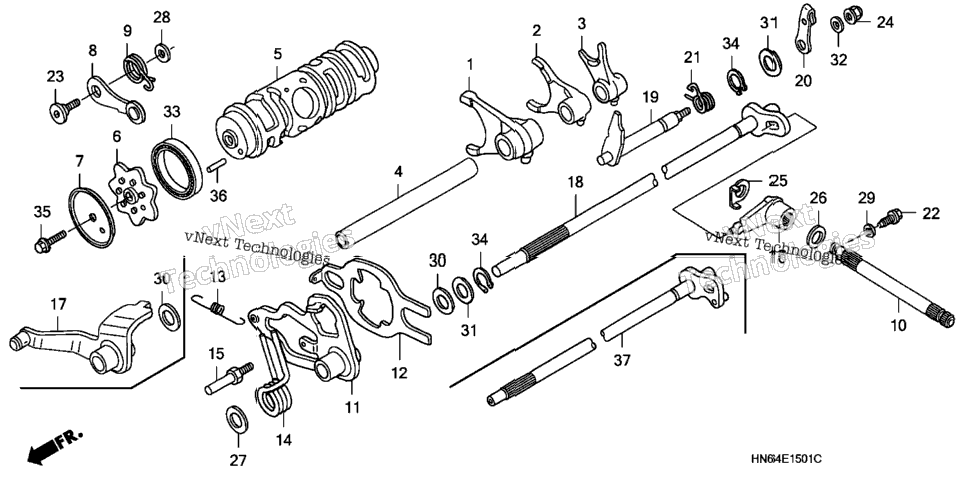 Gearshift Drum ('03-)