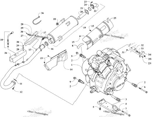 Engine And Exhaust