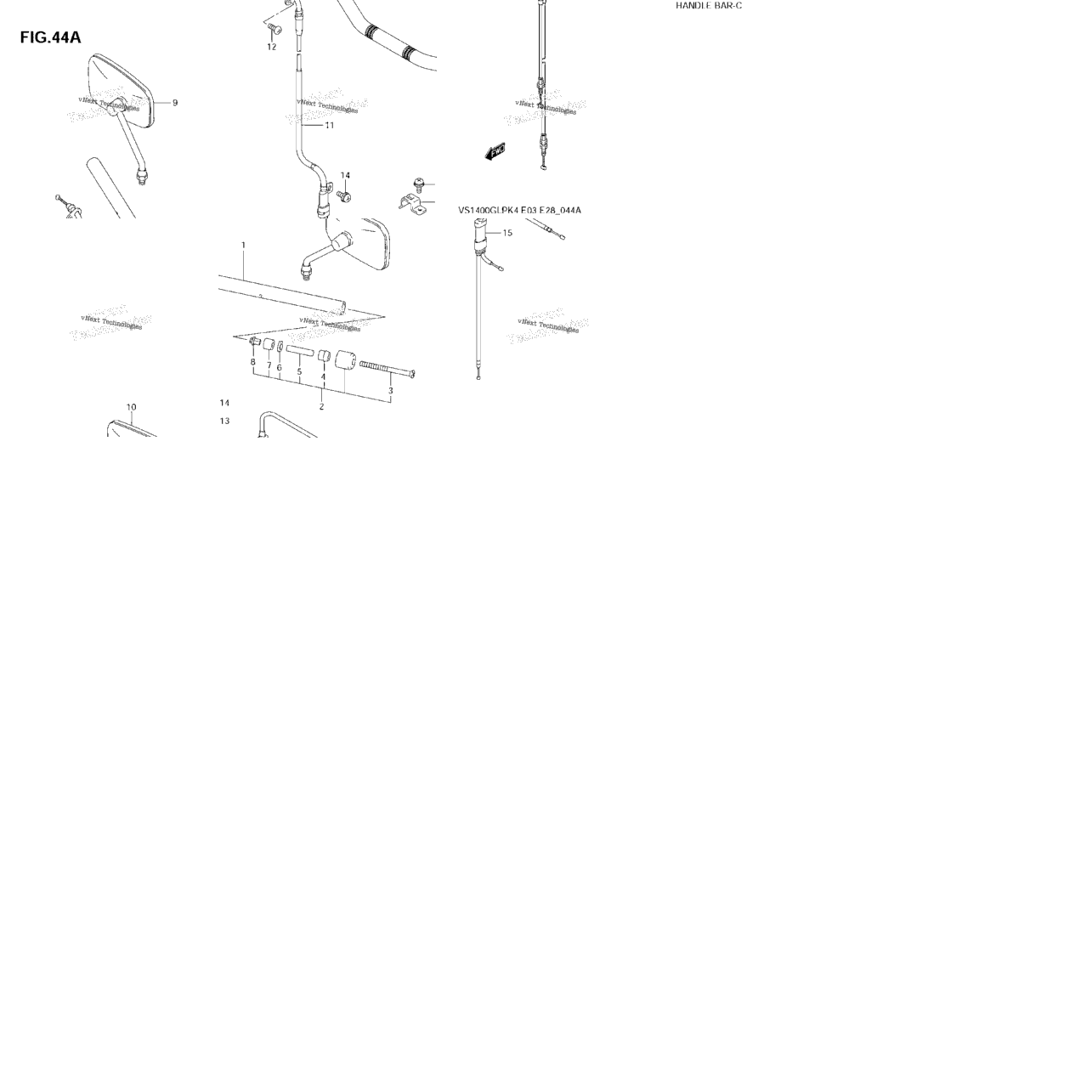 Handlebar (Model K5/K6/K7/K8)