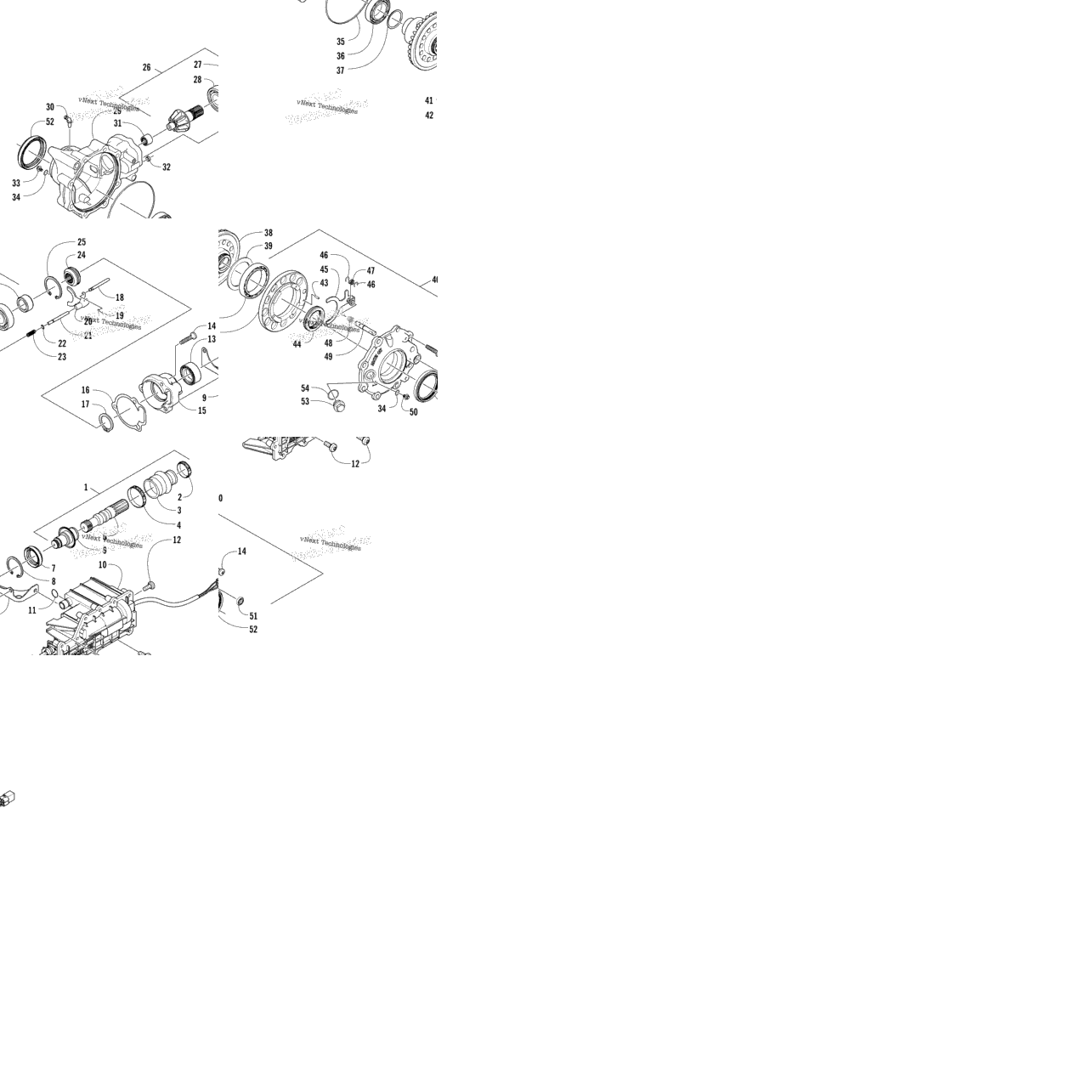 Front Drive Gearcase Assembly