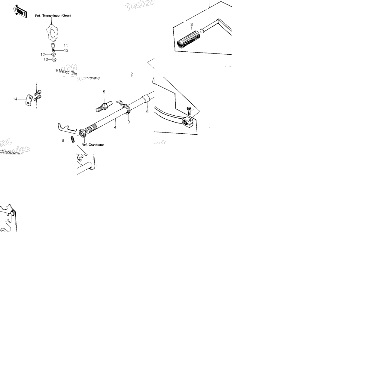 Gear Change Mechanism ('80-'81 A7/A8)